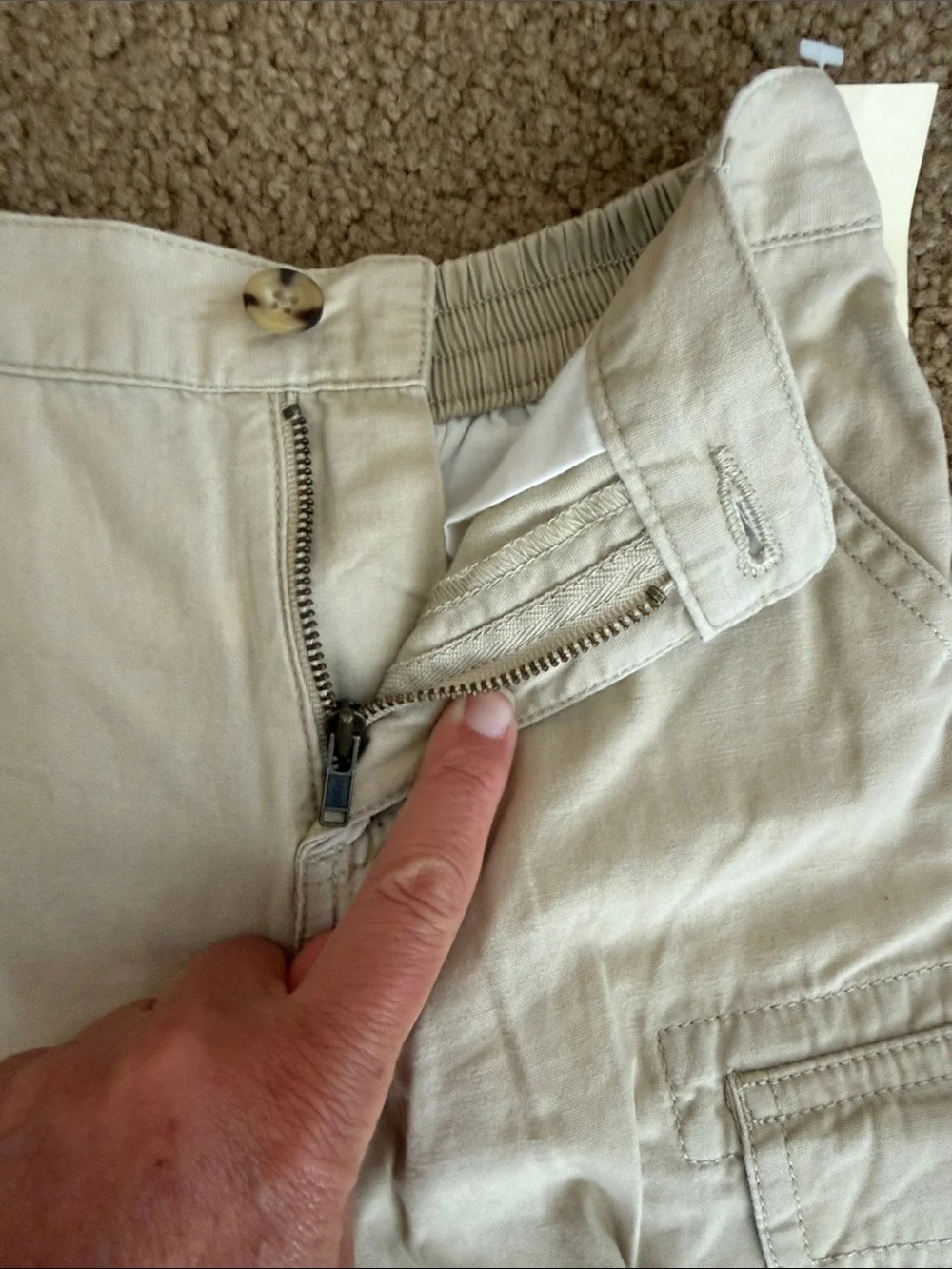 NWT 4T Ralph Lauren Polo Jeans Khaki Cargo Shorts